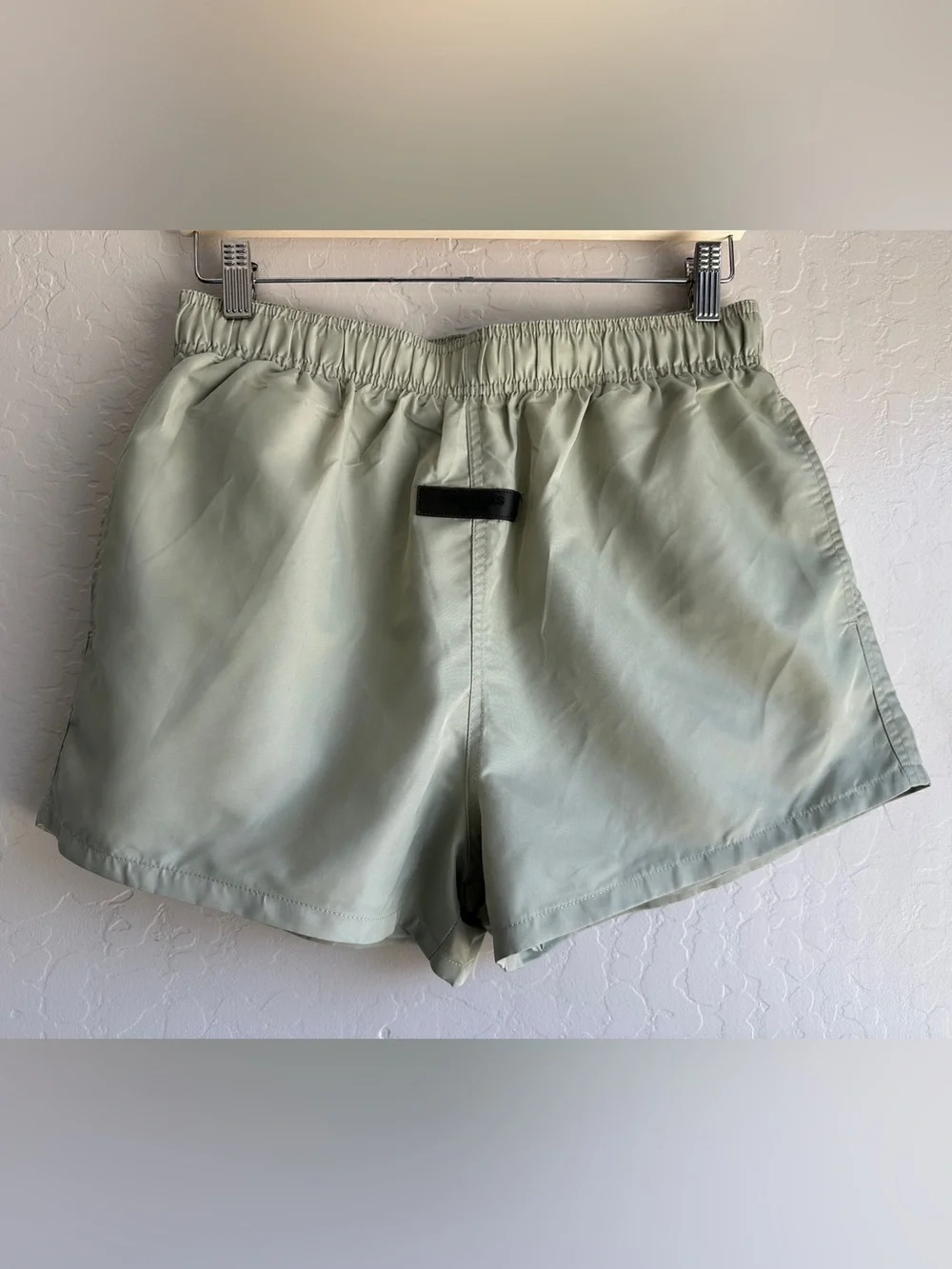 Fear Of God Essentials Men's Light Sage Green Athletic Shorts - Size Small